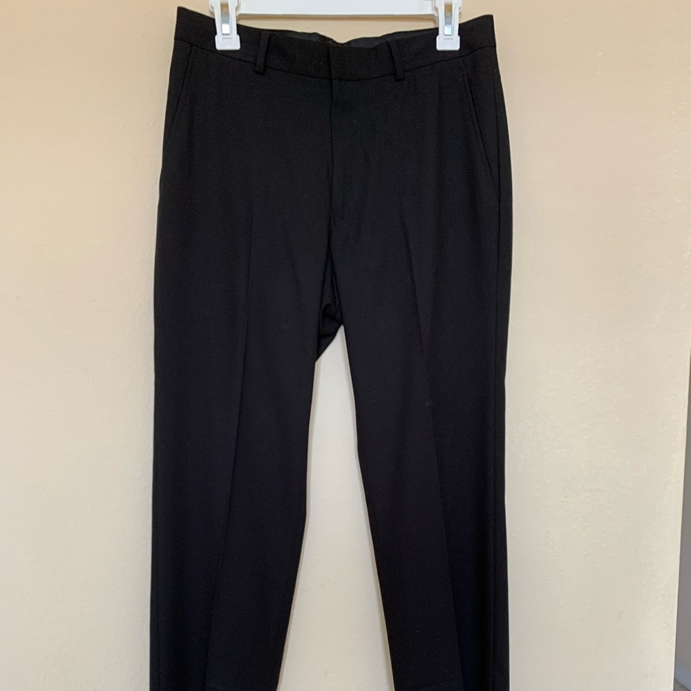 Black Slim Fit Suit Pants